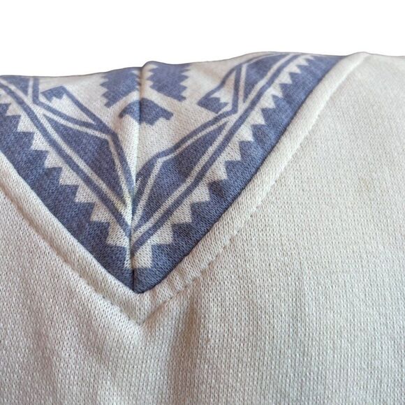 Vtg 80s Gitano Woman Collections Sweater 18W Blue Patterned Aztec Mirror Button - Picture 9 of 9